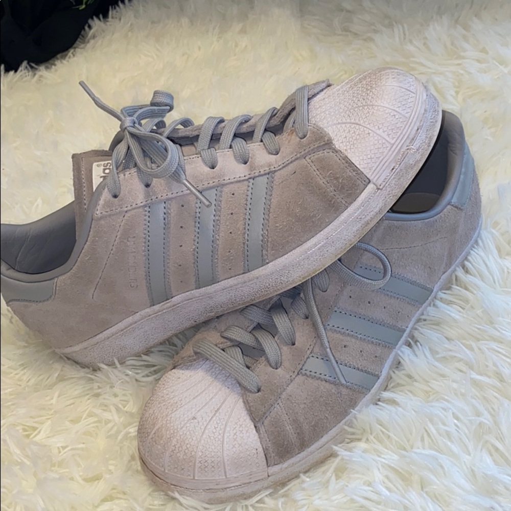 Women’s Adidas Grey Superstars